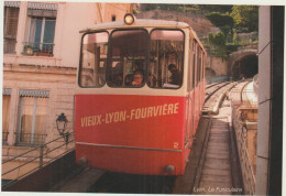 LD61 : Rhône : LYON  ; Train   Fourvière ,le Funiculaire - Autres & Non Classés