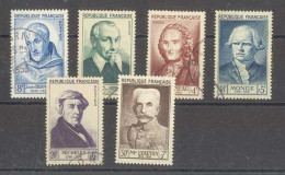 Yvert 945 à 950 -Célébrités Françaises - Série  De 6 Timbres Oblitérés - Used Stamps