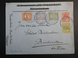 DP18  PAYS BAS   BELLE LETTRE  1910 BUNDE A BIEBERSTEIN  GERMANY   + +AFF. INTERESSANT+++ - Lettres & Documents