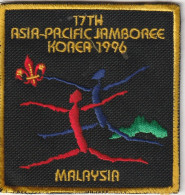 MALAYSIA  --   17th ASIA - PACIFIC JAMBOREE KOREA 1996  --  SCOUT, SCOUTISME, JAMBOREE  --  OLD PATCH, ECUSSON  -- - Padvinderij