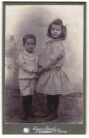 Photo Eugen Jacobi, Metz, Kleiner Junge Im Matrosenanzug Avec Fille  - Anonymous Persons