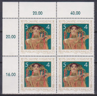 1980 , Mi 1643 ** (1) - 4er Block Postfrisch - 175 Jahre Hygiene In Österreich - Neufs