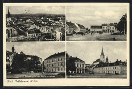 AK Hollabrunn, Panorama, Hauptplatz, Erzbischöfliches Knabenseminar  - Sonstige & Ohne Zuordnung