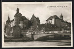 AK Neuburg / Donau, Schloss, Hotel Krone  - Neuburg