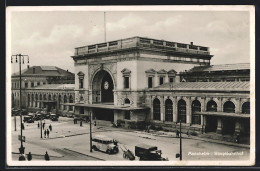 AK Mannheim, Bahnhofsgebäude  - Mannheim