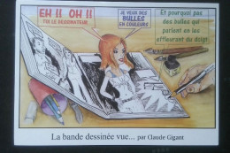 ► La BD Vu Par ... FESTICART Enghien - Tirage Limité - CPM Illustrateur Claude Gigant - Comicfiguren