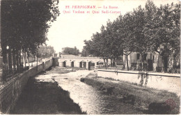 FR66 PERPIGNAN - DF 22 - La Basse Quai Vauban Et Quai Sadi Carnot - Belle - Perpignan