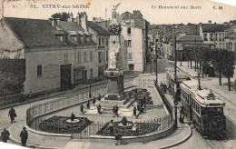 FRANCE - Vitry Sur Seine - Le Monument Aux Morts - C.M - Animé - Carte Postale Ancienne - Vitry Sur Seine