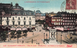 FRANCE - Clermont Ferrand - Place De Jaude - Vercingétorix - Le Théâtre Et La Préfecture - Carte Postale Ancienne - Clermont Ferrand