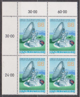 1980 , Mi 1644 ** (4) - 4er Block Postfrisch - Erdfunkstelle Aflenz - Nuevos