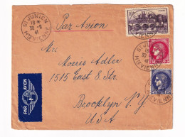 Lettre 1941 Saint Junien Freundlich Haute Vienne New York USA Brooklyn Morris Adler - Cartas & Documentos
