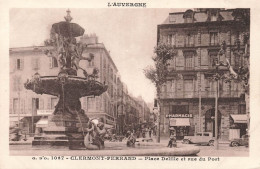 FRANCE - Clermont Ferrand - Place Delille Et Rue Du Port - Animé - Carte Postale Ancienne - Clermont Ferrand