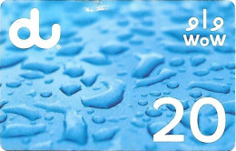 United Arab Emirates: Prepaid Mobile D - Water Drops - Emiratos Arábes Unidos