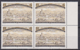 1980 , Mi 1645 ** (3) - 4er Block Postfrisch - 1000 Jahre Stadt Steyr - Unused Stamps