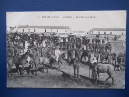 CPA CARTE POSTALE  - OUDJDA  ( MAROC  ) -  LE CAMP - QUARTIER DES SPAHIS - Sonstige & Ohne Zuordnung