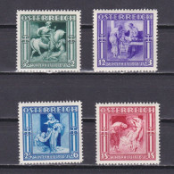 AUSTRIA 1936, Sc #B142-B145, Winter Charity, MH - Neufs