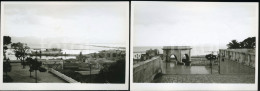 2 PHOTOS SET 1966 CAGLIARI SARDEGNA ITALIA ITALY REAL ORIGINAL AMATEUR PHOTO FOTO CF - Lieux