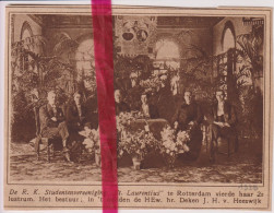 Rotterdam - Studentenvereniging St Laurentius In Feest - Orig. Knipsel Coupure Tijdschrift Magazine - 1925 - Unclassified