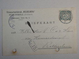 DP18  PAYS BAS   BELLE  CARTE  1911 ROTTERDAM  + +AFF. INTERESSANT+++ - Briefe U. Dokumente