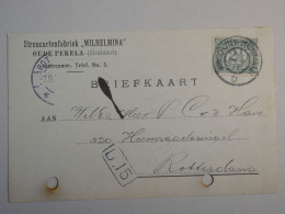 DP18  PAYS BAS   BELLE  CARTE  1911 ROTTERDAM  + +AFF. INTERESSANT+++ - Brieven En Documenten