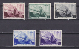 AUSTRIA 1938, Sc #B209-B213, Aviation, MH - Unused Stamps