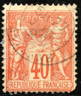 France,1876,YT#94,Sage U/N , 40 C.,cancell,as Scan - 1898-1900 Sage (Type III)