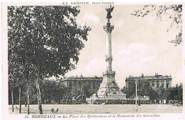 33  BORDEAUX   LE MONUMENT DES GIRONDINS  A LA PLACE DES QUINCONCES 1935 - Bordeaux