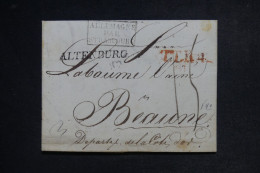 FRANCE - Cachet D'entrée " Allemagne Par Strasbourg " Sur Lettre De Altenbvurg Pour Beaune En 1829 - L 152705 - Entry Postmarks