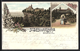 Lithographie Bregenz, Gasthaus Auf Dem St. Gebhardsberg  - Autres & Non Classés