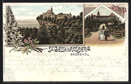 Lithographie Bregenz, Gasthaus Auf Dem St. Gebhardsberg  - Andere & Zonder Classificatie