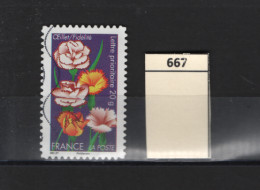 PRIX FIXE Obl 667 YT 5283 MIC L'œillet La Fidélité Dites Le Avec Des Fleurs 59 - Usati