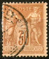 France,1876,YT#80,Sage U/N , 40 C.,cancell,as Scan - 1876-1898 Sage (Type II)