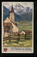 AK Deutscher Schulverein Nr. 514: Sulden, St. Getraud  - Oorlog 1914-18