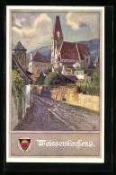 Künstler-AK Deutscher Schulverein Nr. 162: Weissenkirchen, Auf Der Strasse Mit Blick Zur Kirche  - War 1914-18