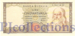 ITALIA - ITALY 50000 LIRE 1972 PICK 99c AU/UNC - 50000 Liras