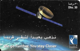 United Arab Emirates: Prepaid Etisalat - Thuraya, Satellite - Ver. Arab. Emirate