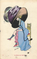 - Thèmes Div -ref-W W13- Illustrateur Salt Lake ( Sager ? ) - La Mode En 1909 - Femme Au Chapeau - - Other & Unclassified
