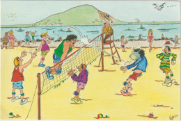 LD61 : Illustrateur : Virginie Fongaro 1993 : Plage  Le  Volley Ball - Other & Unclassified