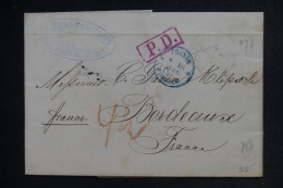 FRANCE - Cachet D'entrée " Prusse. Forbach " Sur Lettre  Pour Bordeaux - L 152708 - Entry Postmarks