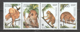 Congo (Brazzaville) 1997 Mi 1504-1507 MNH WWF - CALABAR ANGWANTIBO - CALABAR POTTO - Unused Stamps