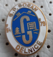 GP Goran Delnice  Construction Company 1954/1979 Croatia Ex Yugoslavia Enamel Pin - Marcas Registradas