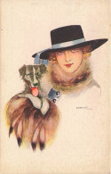 N°25154 - Illustrateur - Nanni - Femme Portant Un Chapeau, Avec Un Chien - Nanni
