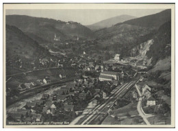 MW25254x/ Weisenbach I. Murgtal Mit Bahnhof AK Seltenes Strähle Luftbild Ca.1935 - Sonstige & Ohne Zuordnung