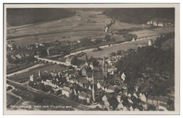 MW25351x/ Gemünden Foto  AK Seltenes Strähle Luftbild 30er Jahre  - Autres & Non Classés