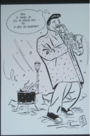 ► SAXO SAXOPHONISTE  - Illustrateur D'après Dessin T. ALBA 1985 - Musique Et Musiciens