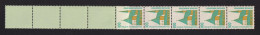 Bund 1406 V RE 5+4 Hellgelbgrün X SWK 100 Pf Postfrisch Weiße Gummierung - Rolstempels