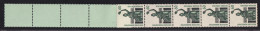 Bund 1341 U RE 5+4 Blautürkis SWK 60 Pf Postfrisch Gelbe Gummierung - Rollenmarken