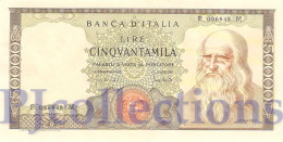 ITALIA - ITALY 50000 LIRE 1970 PICK 99b XF/AU - 50000 Liras