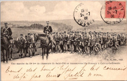 S16616 Cpa 88 Une Marche Du 10e Bon De Chasseurs De Saint Dié  En Maneouvres - Autres & Non Classés