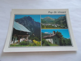 PUY SAINT VINCENT ( 05 Hautes Alpes ) MULTIVUES 3 BELLES VUES COLORISER  FLAMME VALLOUISE - Andere & Zonder Classificatie